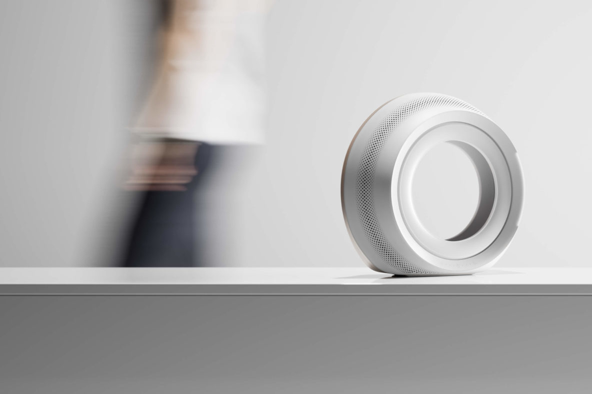 3D Model for a White Portable Speaker