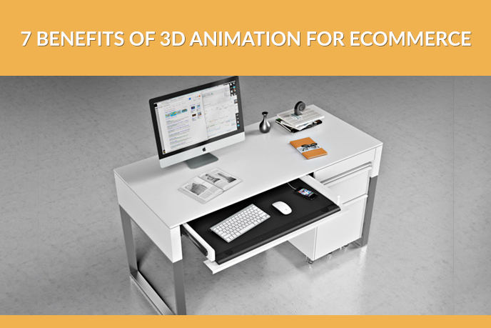 Computer Desk 3D Model for Digital Product Promotion